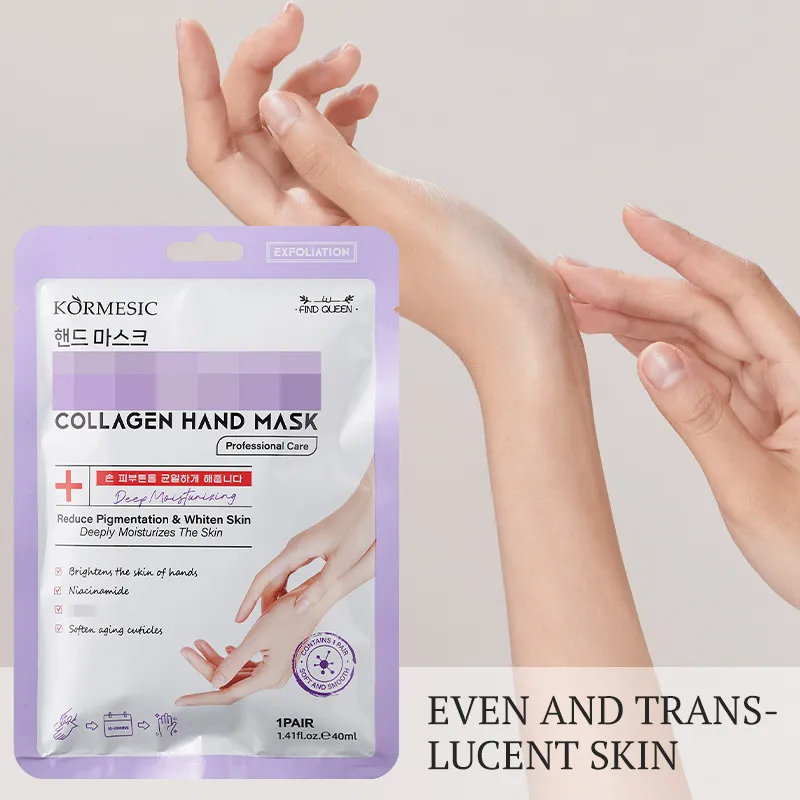 Collagen Hand & Foot Mask Sheets – Disposable Single-Use Moisturizing Pads for Soft, Smooth Skin
